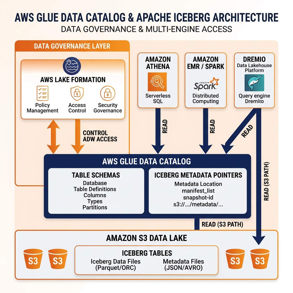 AWS Glue Data Catalog Architecture