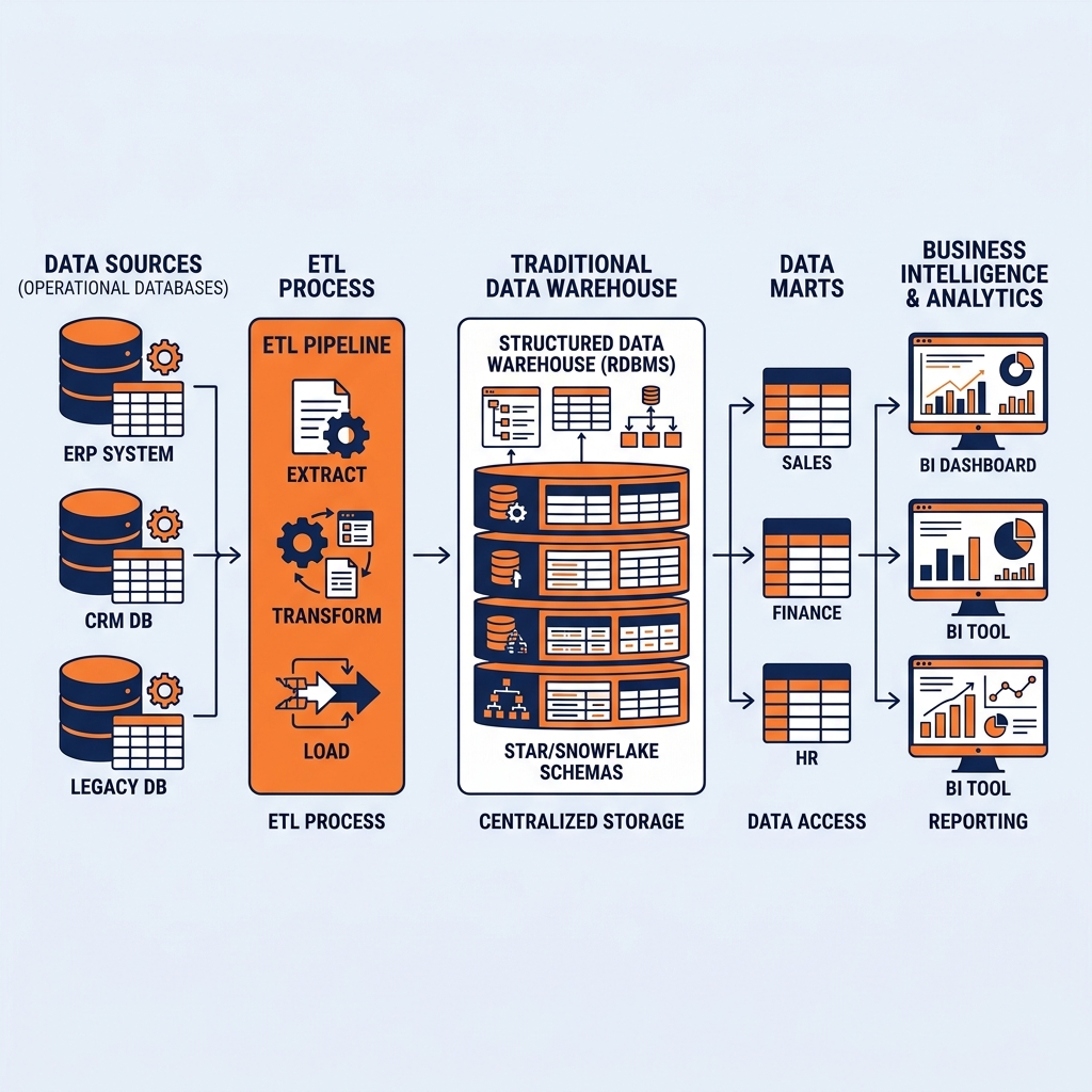 Traditional Data Warehouse Architecture