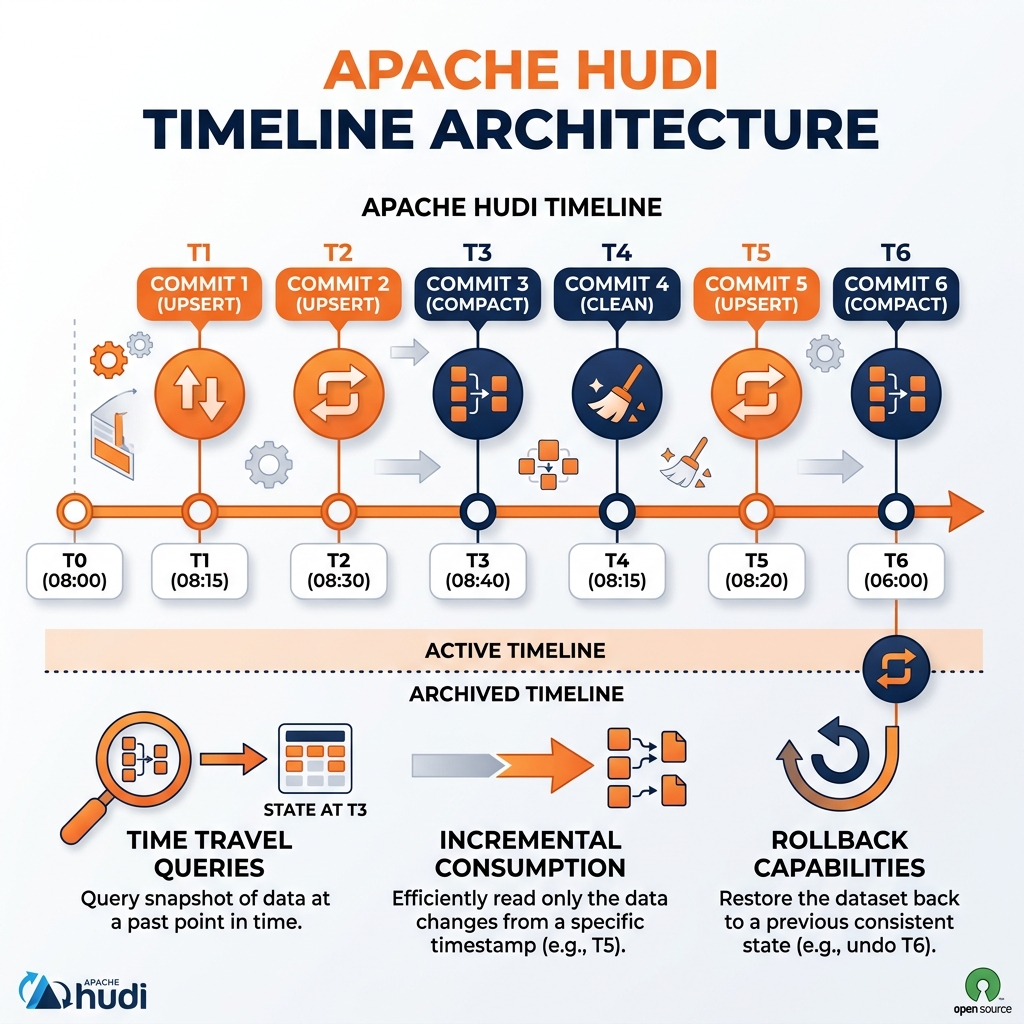 Hudi Timeline Architecture