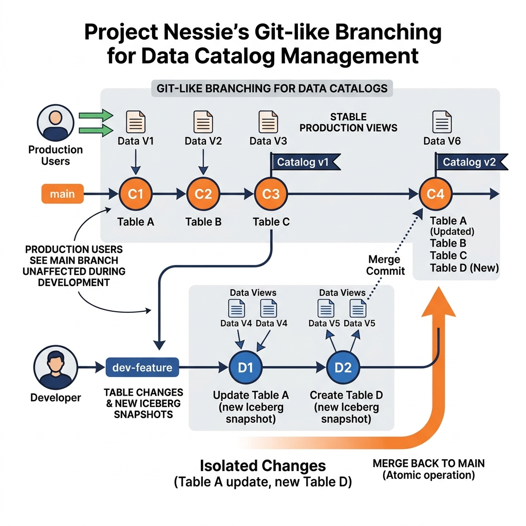 Project Nessie Branching Model