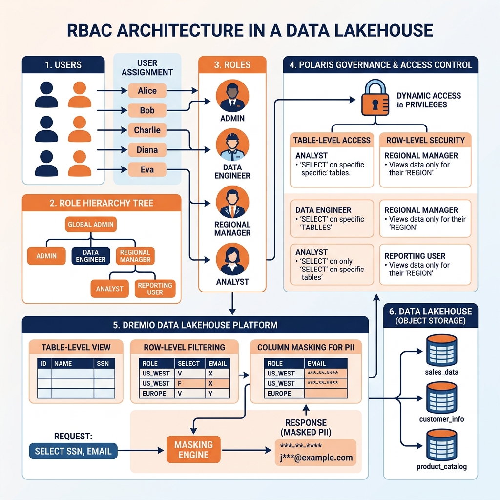 RBAC Architecture in Lakehouse