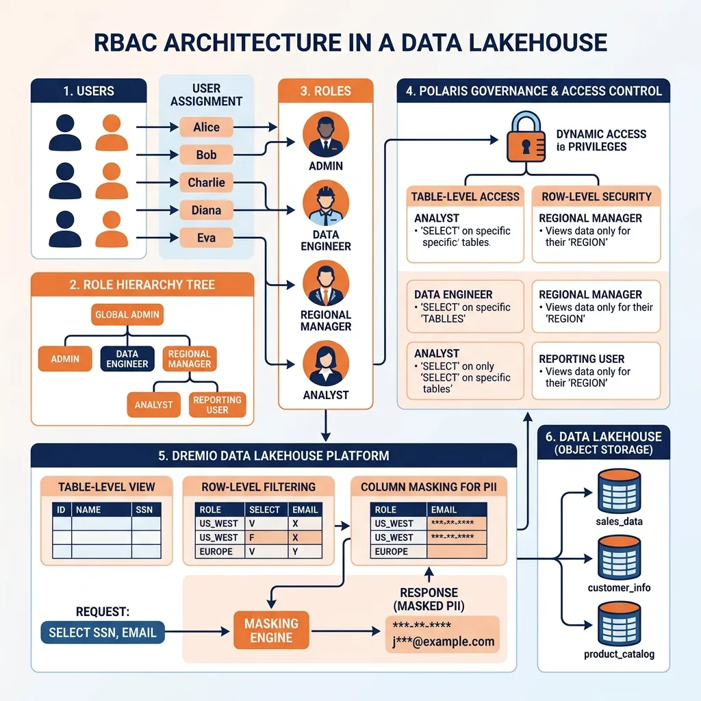 RBAC Architecture in Lakehouse