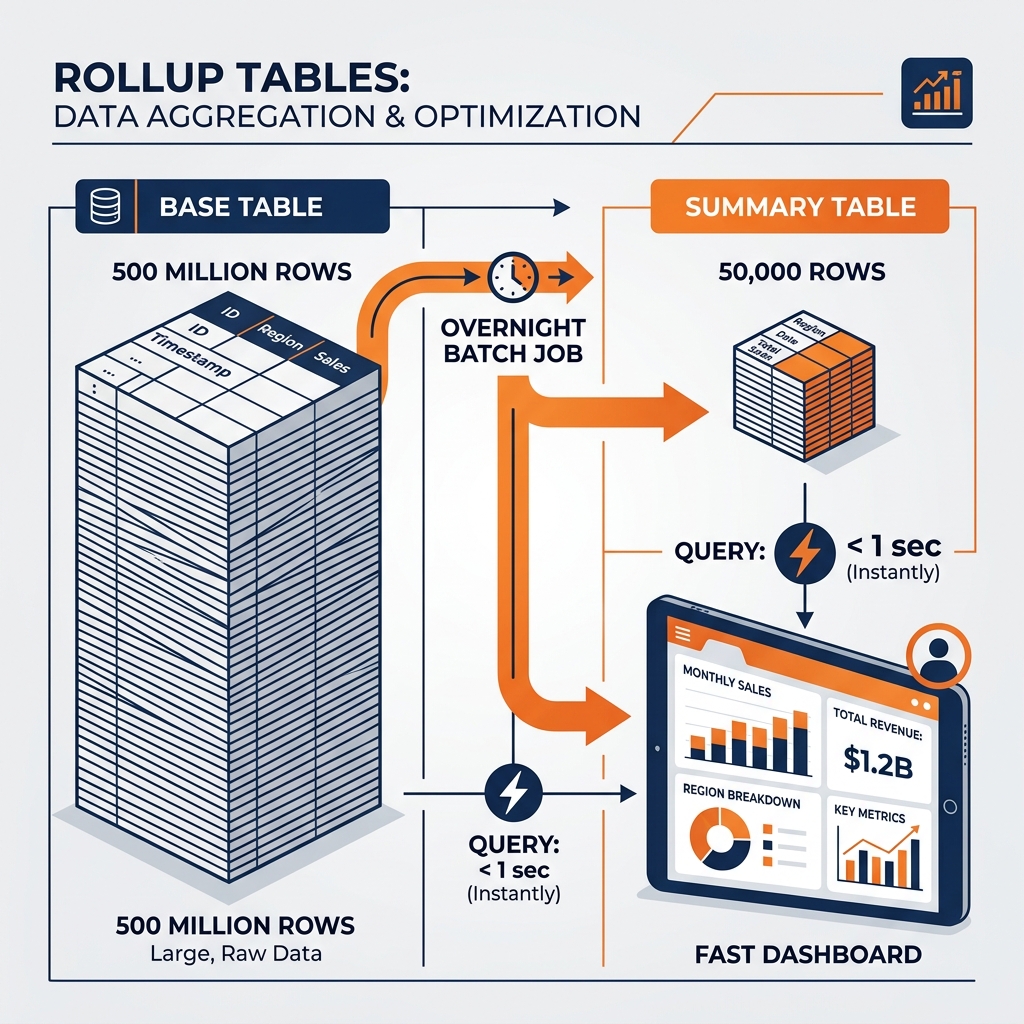 Rollup Tables Architecture