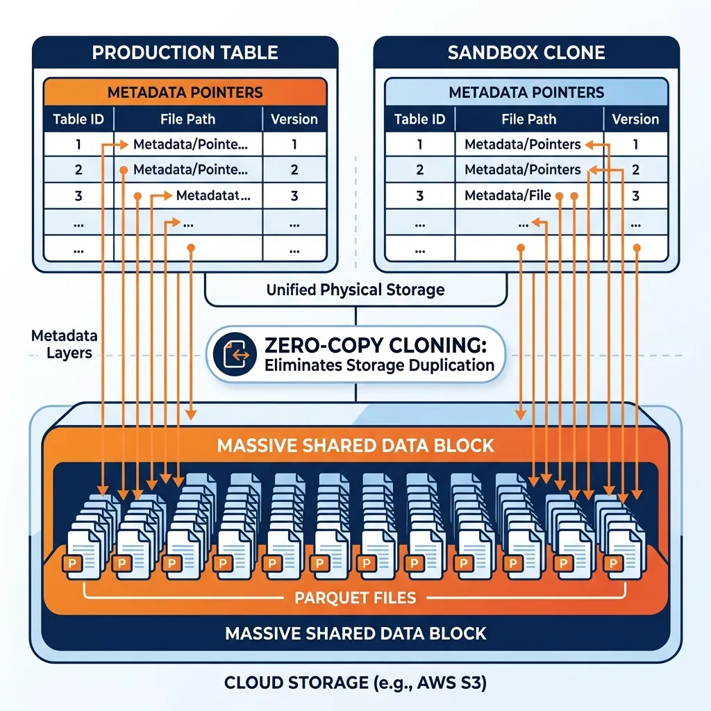 Zero-Copy Cloning Architecture